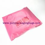 Pink Opaque 0.14mm Self Adhesive Plastic Bags For Shipping Mailing for sale