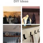 Wall Hooks for Multifunctional Hanging Shelf Heavy Duty Mounted Clothing Organizer