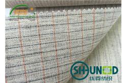 China Canvas Garment Rayon Hair Interlining Fabric For Men's Uniform supplier