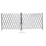 Bi Fold Industrial Steel Folding Security Gates , Warehouse Retractable Security Gate for sale