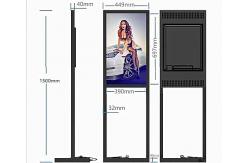 China Super Slim 17 Inch Touch Screen Kiosk Free Standing Android Tablet Kiosk Stand supplier