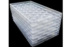 China Clear PET Plastic Clamshell Packing USB Data Cable Box Custom Crystal Clear supplier