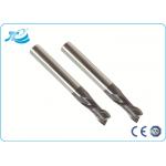 Solid Carbide Cutting Tool Flat End Mills For Stainless Steel TialN / TiCN Coating for sale
