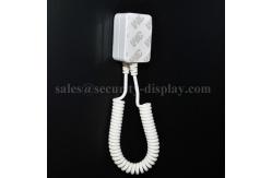 China Magnetic Anti Theft 20ft Coiled Cable Tether With 3M Adhesive Backing supplier