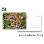 0.6mm PET 3D Postcard Animation Picture CMYK Printing Tiget Pattern Tear - Proof