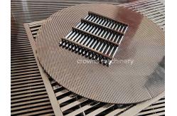 China Stainless Steel Gutter Guard Strainer Downspout Wedge Wire Seen Mesh supplier