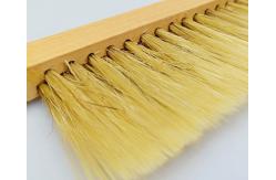China Best Selling Double Rows Bee Brush With Wooden Handle Plastic Hair Beekeeping Tools supplier