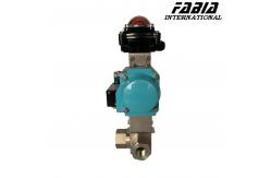 China Pneumatic Ultra High Pressure Ball Valve Internal Thread Three Way Ball Valve supplier
