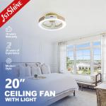 110-240V/50Hz-60Hz Input Voltage Bedroom Indoor Ceiling Fan Light with Remote Control for sale