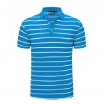 Flyita Breathable Blue Polo T Shirt 3D Embroidery Logo for sale