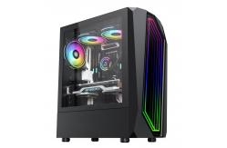 China Mini ITX ARGB Full Atx Gaming Case LED lighting supplier