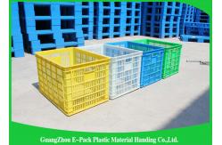 China Space Saving Heavy Duty Plastic Crates , Stackable Storage Containers Nested Freely supplier