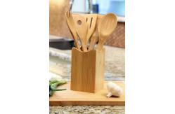 China Professional Grade Bamboo Utensil Set Eco Friendly With Ergonomic Handle supplier