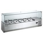 1/3x6 Commercial Ice Cream Freezer Salad Bar With Static Cooling 3.5KW/220V for sale