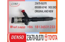 China ISO 23670-0L070 095000-8740 Auto Fuel Injector For TOYOTA Hilux supplier