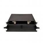 24 Cores Drawer Rack Mount Fiber Termination Panel Fiber Patch Box for sale