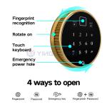 H250mm Solid Bolts Home Safe Box Fingerprint Lock With Hammer Surface treatment