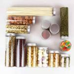 1000ml Plastic Screw Cap Jars 89mm 100mm 65mm Plastic Spice Bottles