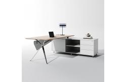 China Side Cabinet Grey Executive Desk Width 1800mm Customized Manager Office Desk supplier