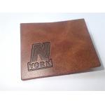 Custom Leather Label Design Clothing Embossed Leather Patches For Garment for sale