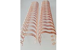 China Electroplated Double Loop Wire , Double Wire Binding For Notebook Calendar supplier