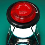 IP44 SMD2835 Rechargeable Led Camping Light With Red Warning Light