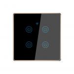 EU Standard Tuya Smart Switch 2 Gang LED Sensor Light Voice Control Wifi Smart Timer Switch for sale