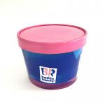 32oz 46oz 64oz 85oz 130oz Disposable Custom Printed Ice Cream Paper Cup With Lid for sale