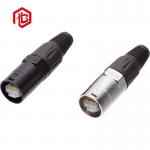 PVC / Rubber 36V RJ45 Waterproof Connector 1.5A Ethernet Bulkhead Connector