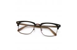 China Unisex Full-rim Wood Grain Acetate Optical Glasses Frame MR H004B supplier