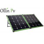 Green Color Frame Folding Solar Panels With / Without Assembled Controller for sale