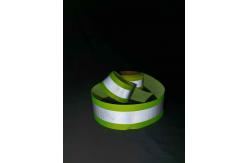 China Green Reflective Elastic Tape For Clothing Webbing Strap For Safety 5cmx50m supplier