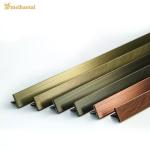Bronze Copper Decorative Metal Wall Tile Trim T6 Shape Stainless Steel Profile for sale