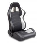 Sparco Style Leather Racing Sport Auto Car Seats / Black And White Racing Seats for sale