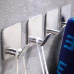 Convenient and Durable Adhesive Hooks for Bathroom Kitchen and Bedroom for sale