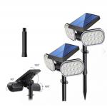 Wireless Solar Powered Wall Lights Waterproof Landscape Spotlights Outdoor For Yard for sale