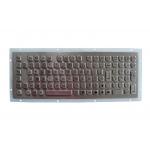 Vandal Resistant Panel Mount Keyboard Industrial Metal Keyboard For Information Kiosk for sale