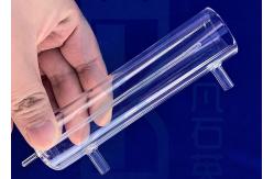 China Lab Double Walled SIO2 Quartz Glass Tube Jacketed Tempering Quartz Glass Tube supplier