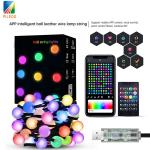 Waterproof IP44 LED Ball String Lights Remote Control For Outdoor Decoration for sale