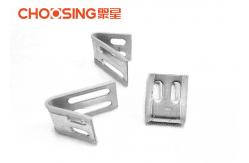 China U Shape Metal Spring Clips Heavy Steel Construction With Plastic Covered supplier