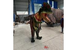 China Dilophosaurus  Costume With Movable Crown Animatronic Dinosaur Party Props supplier
