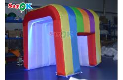 China Inflatable Led Light 360 Photo Booth Enclosure Backdrop For Advertising supplier