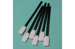 China Black Handle Dacron Stick Flat Square Cleanroom Polyester Swab 714 Lint Free supplier