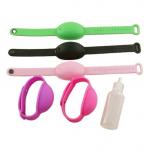 No Washing 10ml Squeeze Type Silicone Hand Sanitizer Bracelet for sale