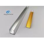 6063 Aluminum U Profiles , Electrophoresis U Shape Aluminum Extrusion