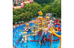 China Ancient Village Splash Park Playground Anti Authentic Fiberglass Pool Water Slide supplier