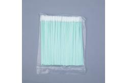 China Long Industrial Microfiber Swabs , Medical Foam Swabs With Hard PP Stick supplier