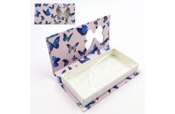 China Customized Magnetic Cardboard Box False Nail Packaging Box With Window Book Shape supplier