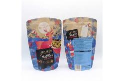 China CMYK Printed 70g Kraft Paper Laminated Bags Zipper Top Resealable Stand Up Pouches supplier