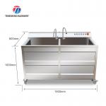 1.1KW Commercial eddy current bubble washing machine ozone multifunctional vegetable washing machine